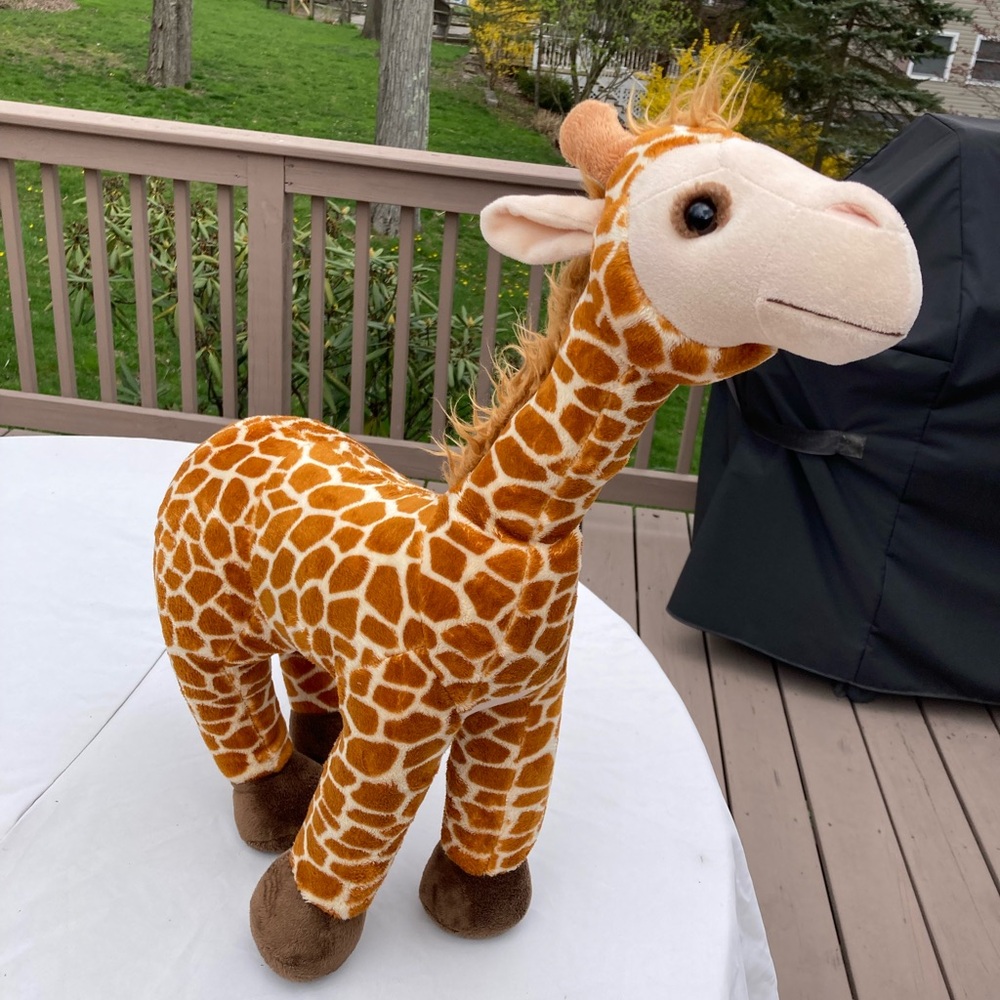 Geoffrey The Giraffe Plush Stuffed Animal 21" Toys R Us poseable